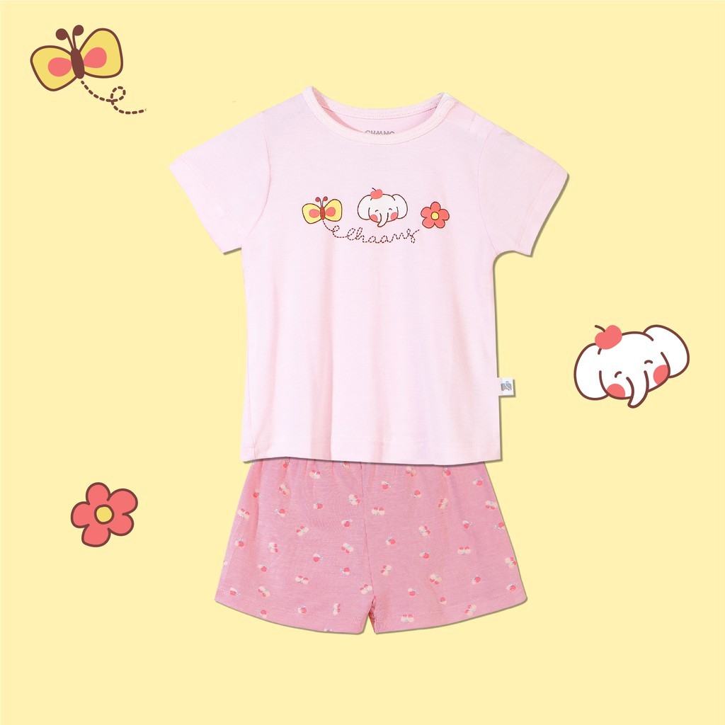 Bộ quần áo màu tím cho bé gái 12-36 tháng tuổi - CHAANG