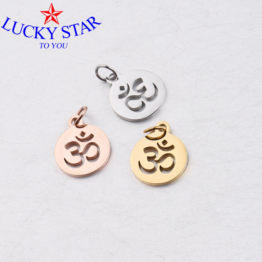 Nguyên liệu phụ kiện tự làm đồ trang sức thủ công tạo hình sáng tạo - Chữ Om