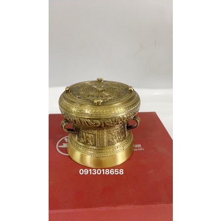 Trống đồng đúc các cỡ thích hợp dùng phong thuỷ quà tặng trang trí.