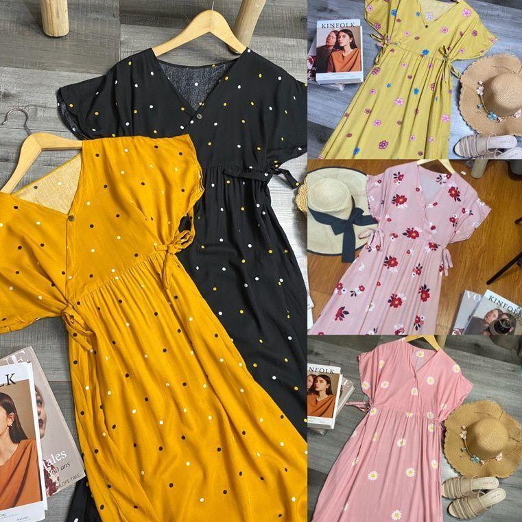Đặt Hàng Trực Tiếp GANBán Chạy Nhất | Kimono Váy Dài | Đầm kimono Ngắn Tay Dáng Dài Xinh Xắn Dành Cho Nữ