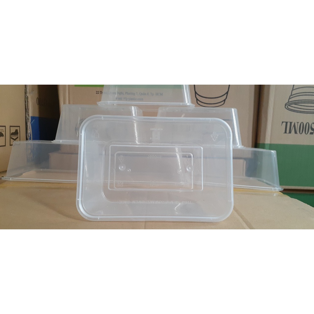 Hộp nhựa Thực phẩm Chữ nhật 1000ml