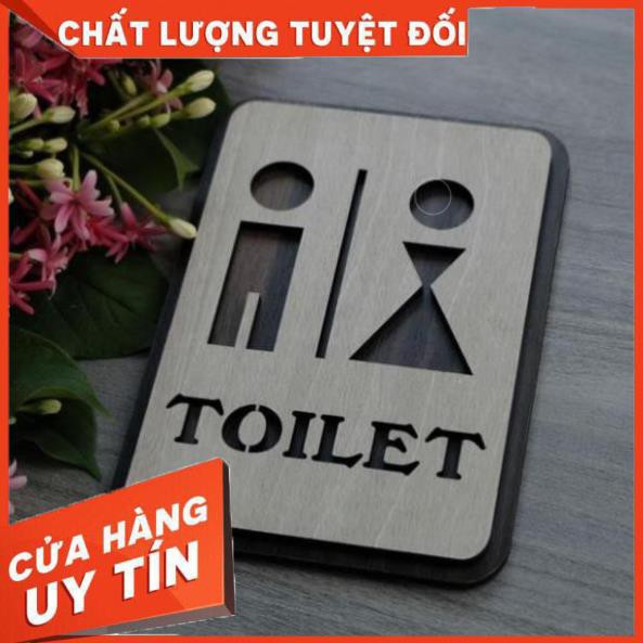 [Mẫu Hot Giá Gốc] Bảng chỉ dẫn nhà vệ sinh WC nam nữ bằng Gỗ