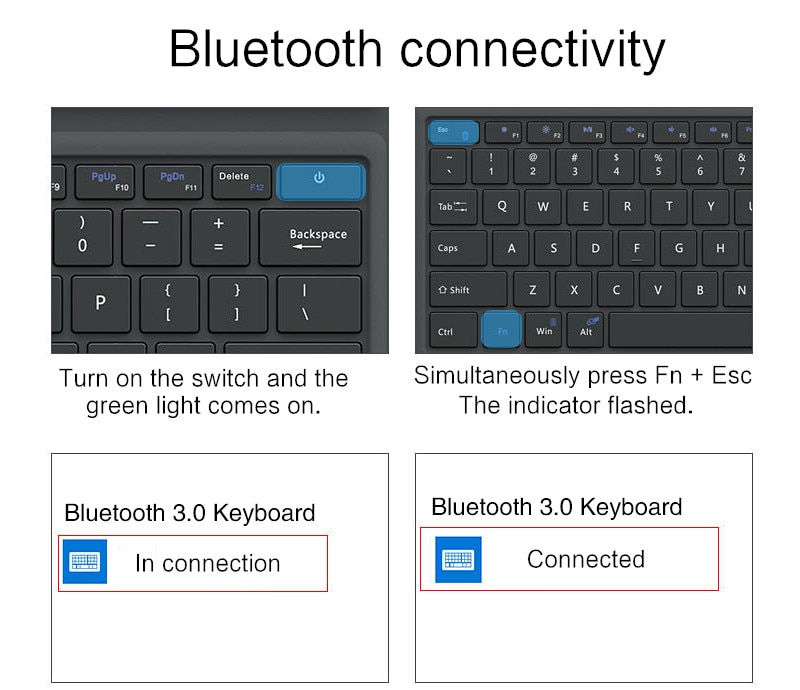 Bàn Phím Bluetooth Không Dây Cho Microsoft Surface Pro 7 / Pro 6 / Surface Pro 5  / Pro 4 / Pro 3 / Go / New Surface Go2