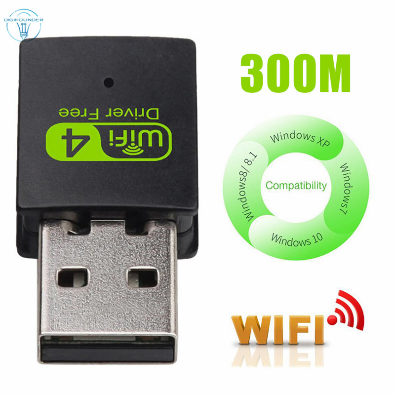 PC Usb Thu Sóng Wifi 300mbps 2.4g Cho Máy Tính / Laptop