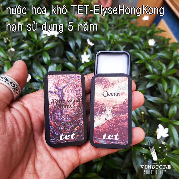 Nước hoa khô TET- Elyse HongKong, nước hoa sáp khô (4 mùi thơm tinh tế- hạn sử dụng 5 năm-Hỗ trợ PHÍ SHIP với đơn >50K))