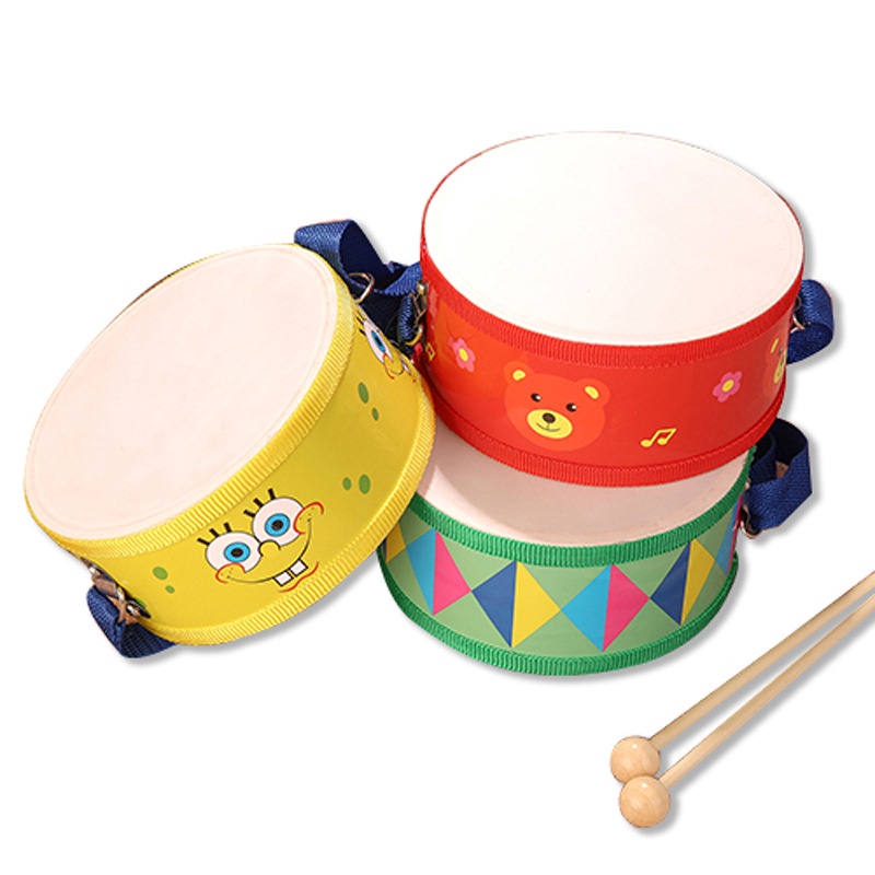 Đồ Chơi Trống Gỗ GOROCK Kiểu Hoạt Hình Đeo Thắt Lưng Mang Tính Giáo Dục Dành Cho Trẻ Em Chơi Nhạc