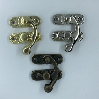 Khóa hộp gỗ kiểu móc 27*32, phụ kiện hộp gỗ