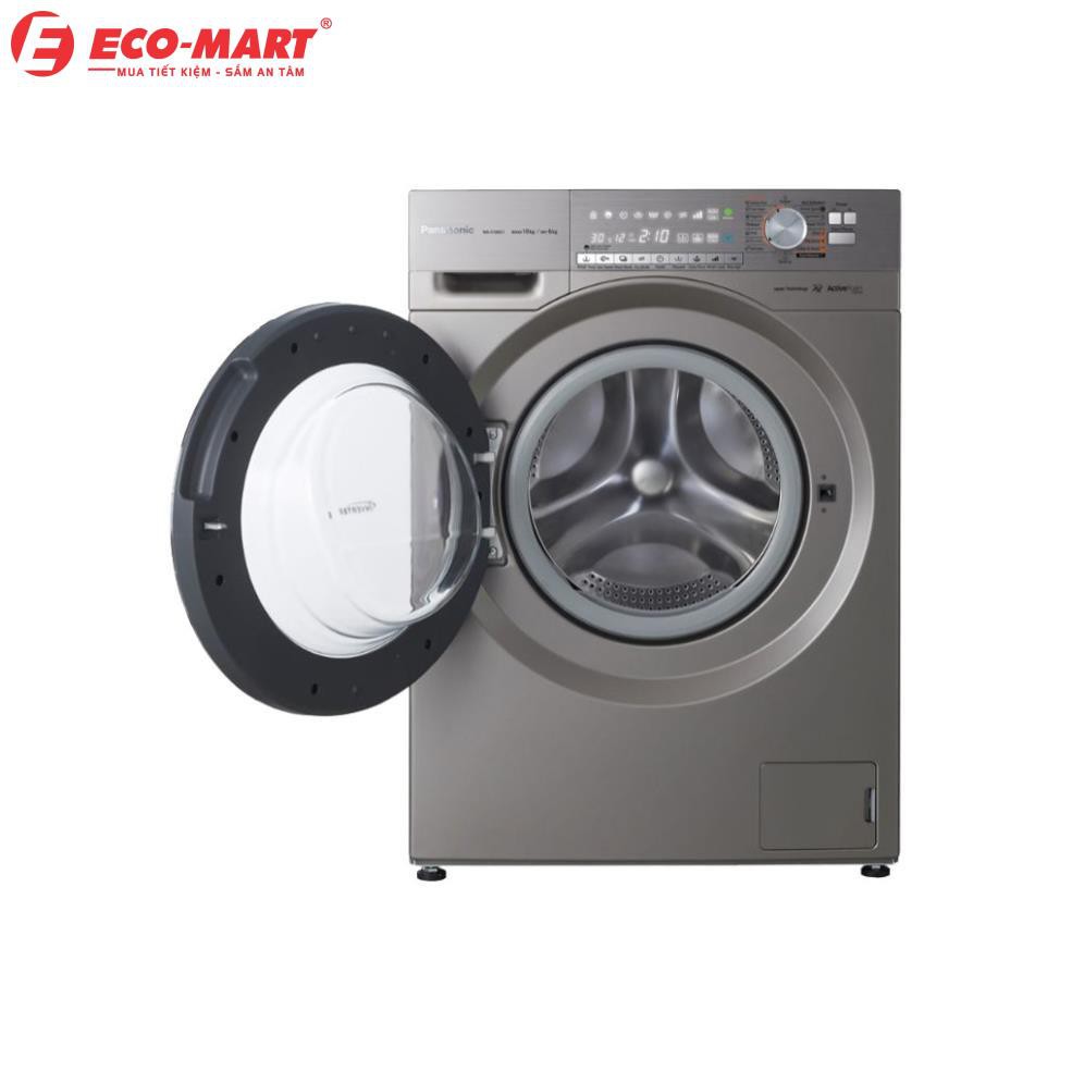 Máy giặt Panasonic cửa ngang 10 kg giặt 6 kg sấy( bạc) NA-S106X1LV2