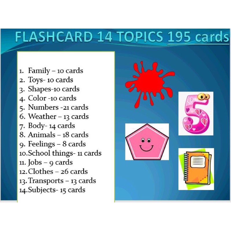 Flashcard theo chủ đề tự chọn siêu rẻ