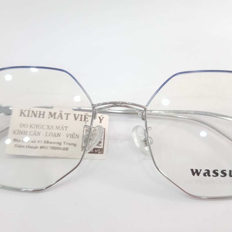 Gọng kính kim loại ombre màu xanh biển