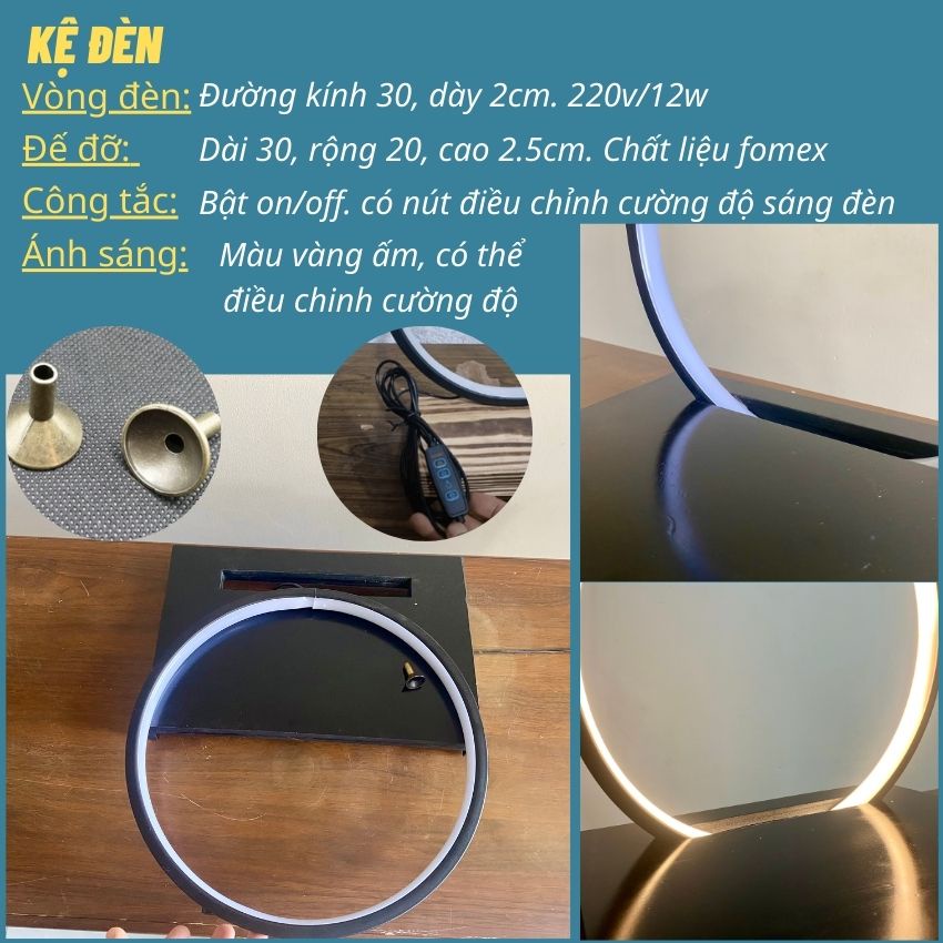 Thác khói trầm hương kết hợp kệ đèn chỉnh màu, thác khói trầm hương đèn Led