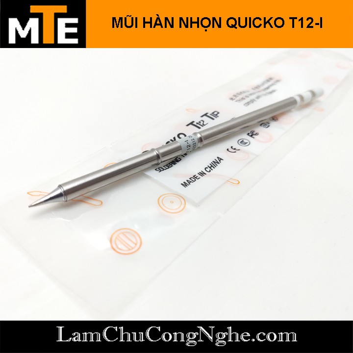 Mũi hàn nhọn, TIP hàn Quicko T12-I , T12-B sử dụng cho trạm hàn T12