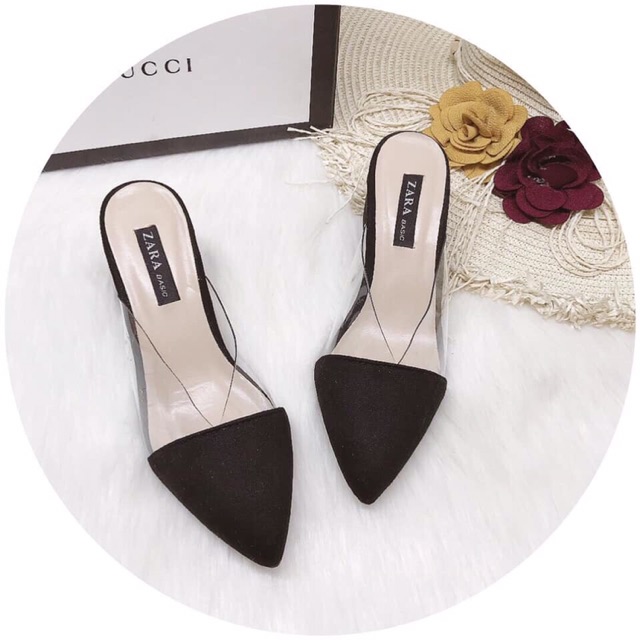 [Free ship 50k][KHO SỈ VNXK] GIÀY SỤC ZRA PHỐI TRONG ZRA CAO CẤP LOẠI 1 GÓT 5p gót vuông DỄ ĐI