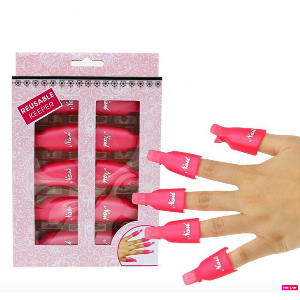 Kẹp Ủ Tháo Gel Tay Hộp 10 Cái