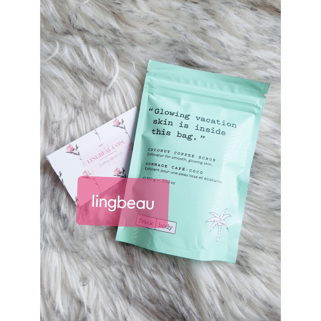 [Frank Body] Tẩy da chết dừa cà phê Frank Body Coconut Coffee Scrub 200g | BigBuy360 - bigbuy360.vn