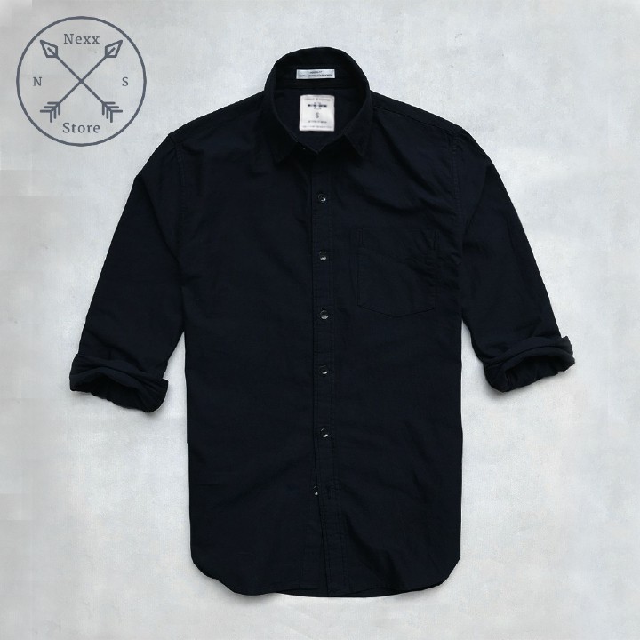 Áo sơ mi nam dài tay công sở trắng Nexx&Dee vải oxford denim cao cấp cực đẹp NS012 | BigBuy360 - bigbuy360.vn