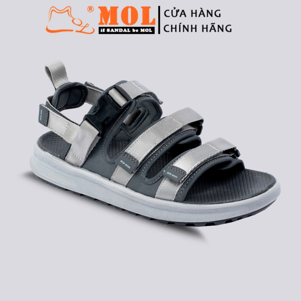 [Mã BMLTA50 giảm 50K đơn 150K] Sandal nam 3 quai ngang vải dù hiệu Rova RV3408G2