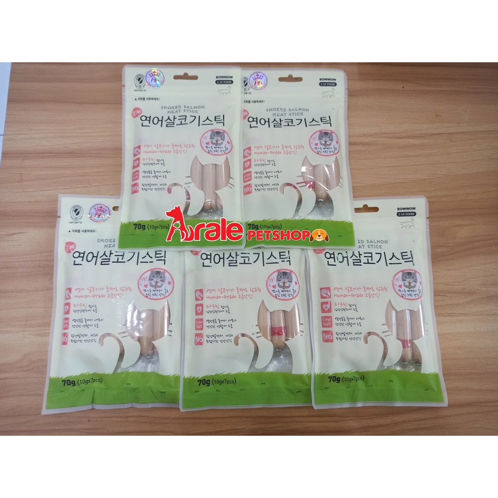 Xúc xích cho mèo Meowow | Giàu DHA, Omega-3 và Taurine | Phát triển trí não và thị lực