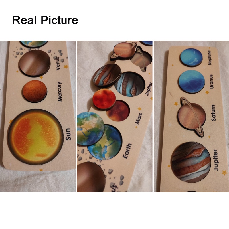 Đồ Chơi Lắp Ráp Hệ Mặt Trời Bằng Gỗ Montessori