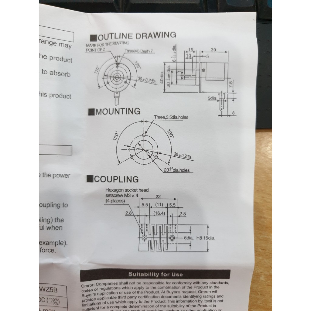 Encorder E6B2-CWZ6C omron 100 xung, 200 xung, 360 xung,400 xung,500 xung 1024 xung, 1000 xung, 200, 600 xung,2000 xung