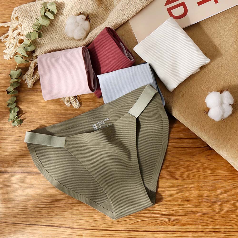 Quần lót cotton không đường may lưng thấp nhiều màu sắc tùy chọn dành cho nữ