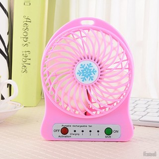 Quạt sạc mini 3 cấp độ, có đèn