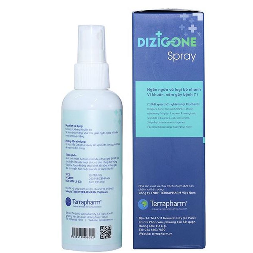 Chai xịt kháng khuẩn Dizigone Spray 100ml - Coastlinecare Pharmacy