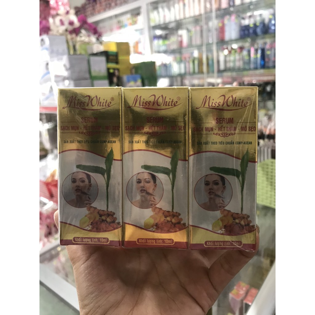 serum mụn -thâm-sẹo từ nghệ đỏ 10ml  [chuẩn hàng cty 100%]