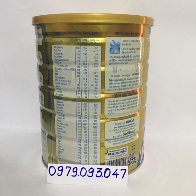 Sữa bột Dr. Luxia 3 - lon 900g date: 05/2023