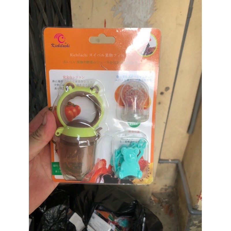 Túi Nhai Ăn Dặm 3 Chi Tiết Có Dây Đeo