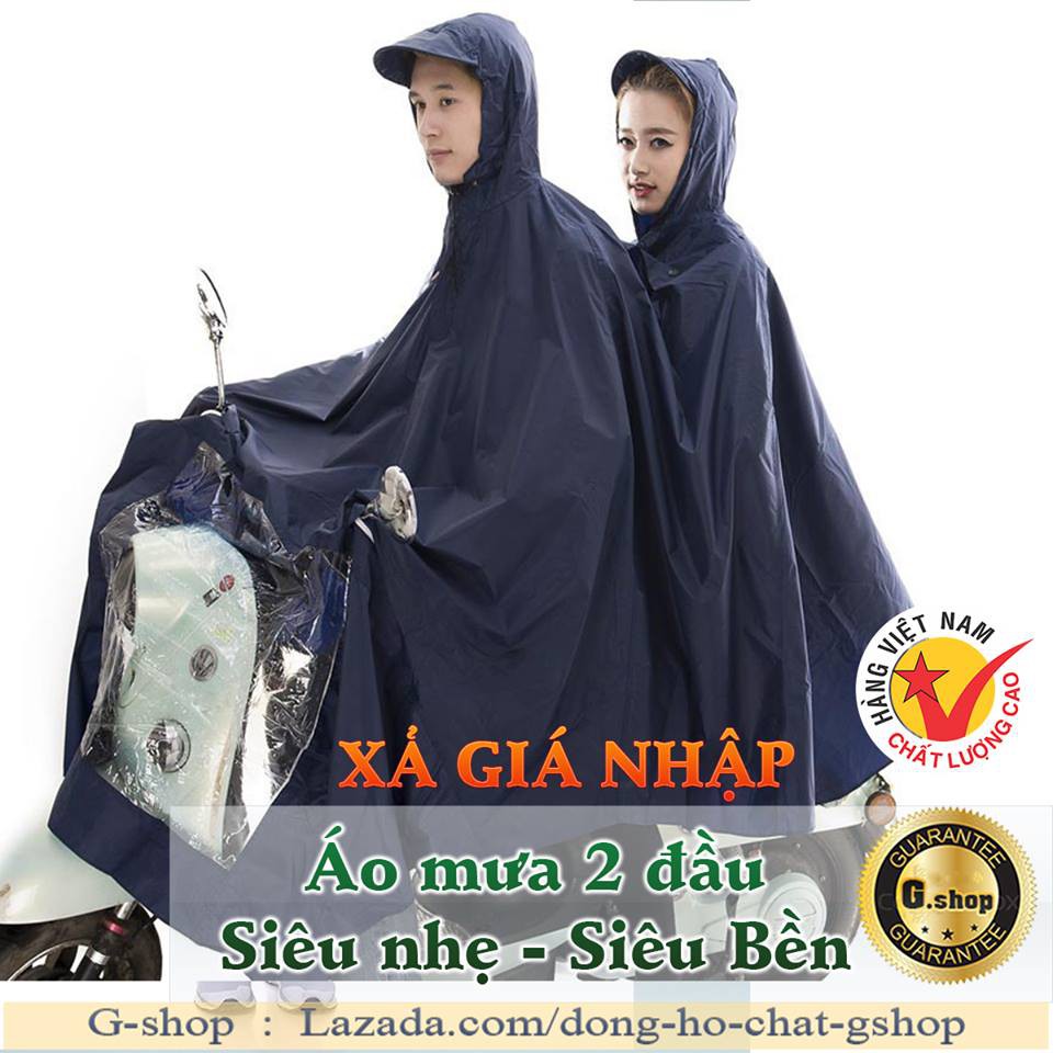 (XẢ GIÁ NHẬP) Áo mưa 2 đầu - Siêu bền, siêu nhẹ