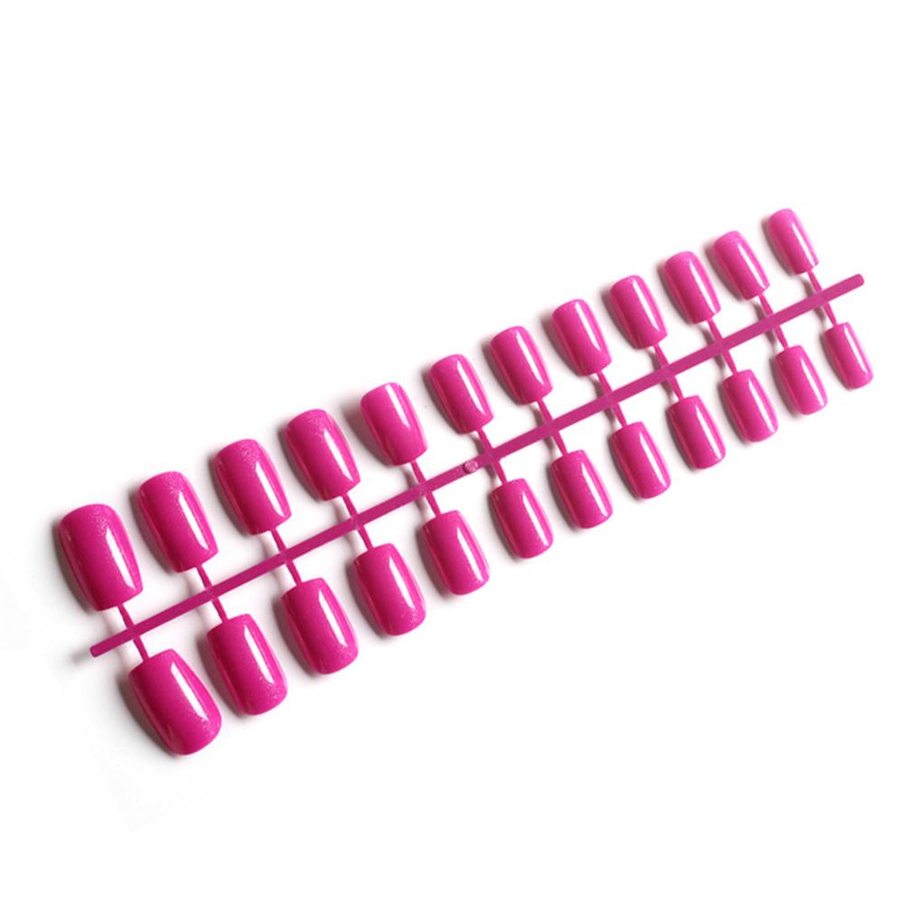 Bộ 1 / 2 / 3 / 5 24 Móng Tay Giả Hình Vuông Thiết Kế Độc Đáo Cho Salon # 1