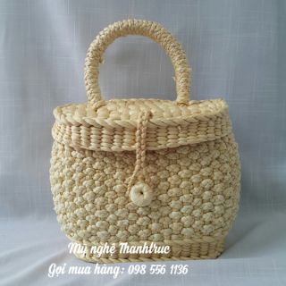 Giỏ xách Lục bình có nắp