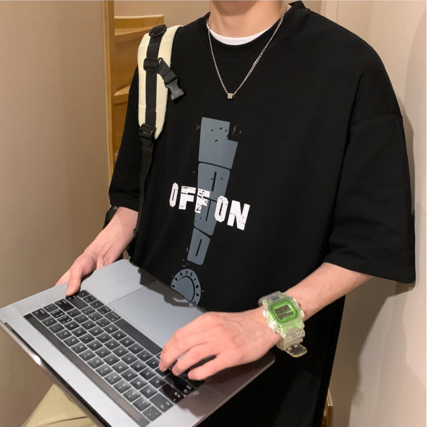 Áo thun ngắn tay dáng rộng thời trang dành cho nam