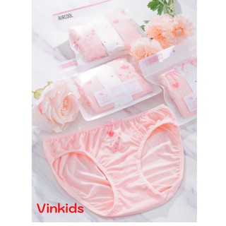 [Hàng Aircool Xuất Nhật] Quần Chip Bé Gái 12-45kg,Sét 3 Chiếc Quần Lót Tam Giác 100% Cotton,Thoáng Mát,Mềm Mại