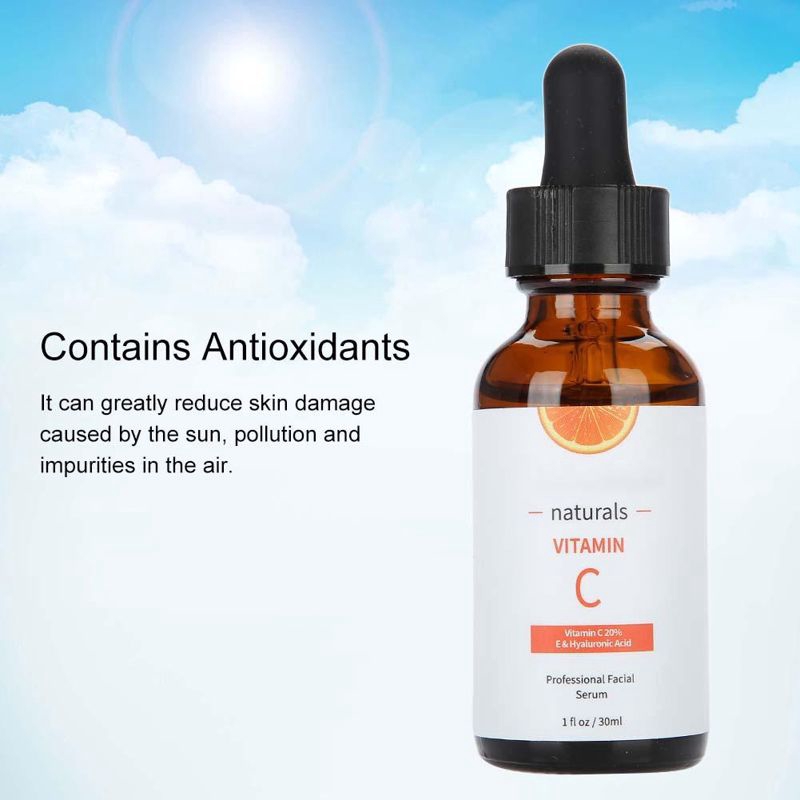 Chai serum dưỡng da mặt vitamin c axit hyaluronic chống lão hóa và nếp nhăn 30ml