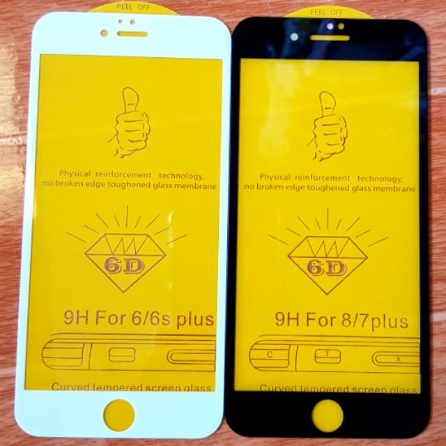 Cường lực Siêu Mỏng 6D iPhone 6 / 6Plus / 7 / 7Plus / 8 / 8Plus / X