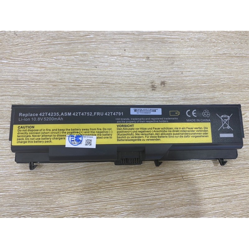 Pin laptop Lenovo ThinkPad T410 T420 T510 T520 T530i W510 W520 W530 NEW 100%