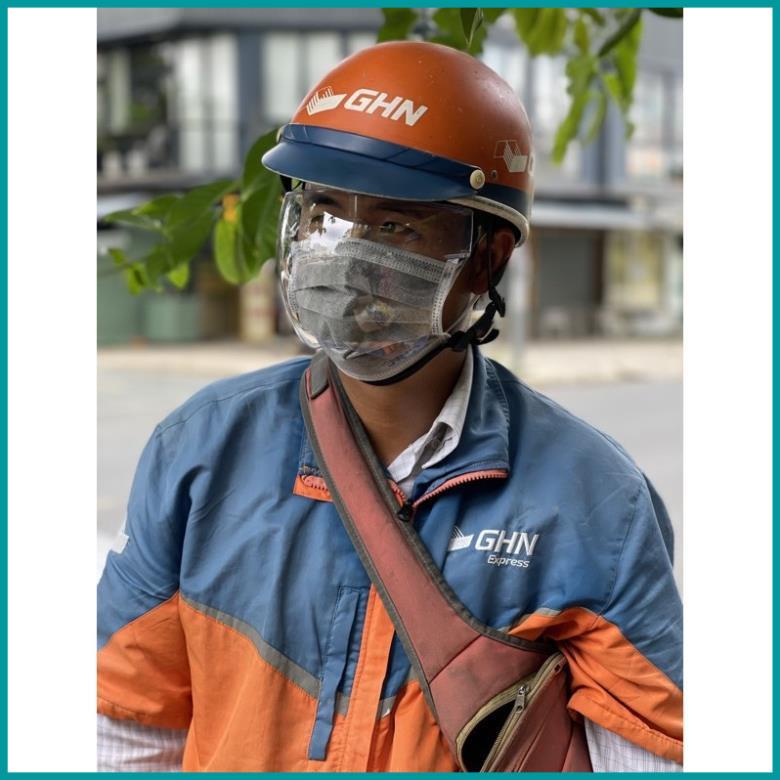 Kính Chống Giọt Bắn /Chống Bụi Phòng Dịch FACE SHIELD Che Hết Mặt Hàng Nhựa Dẻo