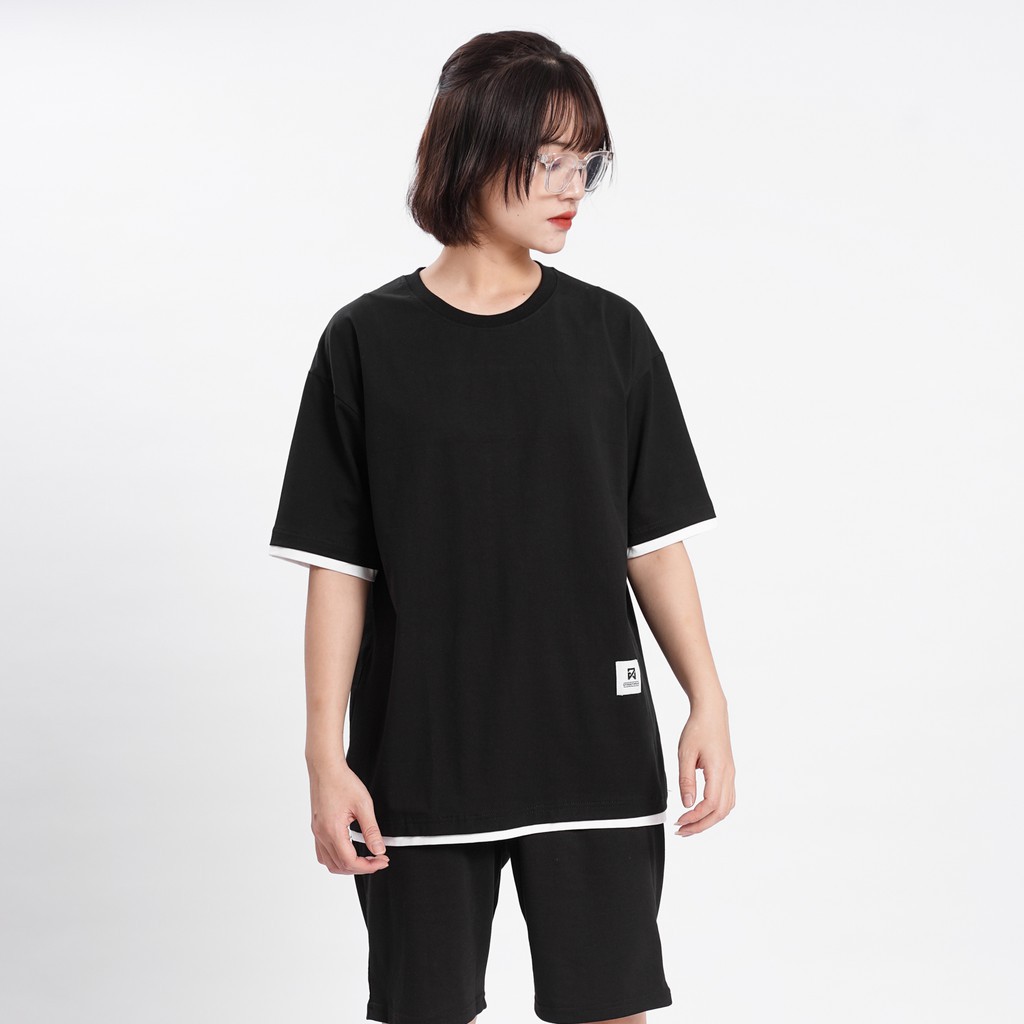 Áo thun trơn PHỐI GẤU Unisex Basic Tee mùa hè Nam Nữ tay lỡ Oversize form rộng đường phố phong cách Hàn Quốc | BigBuy360 - bigbuy360.vn