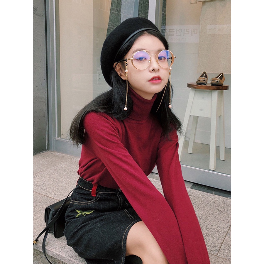 Mũ nồi da màu đen phong cách Hàn Quốc thời trang thu đông cho nữ