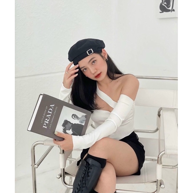 ÁO CROPTOP PHỐI LỆCH VAI