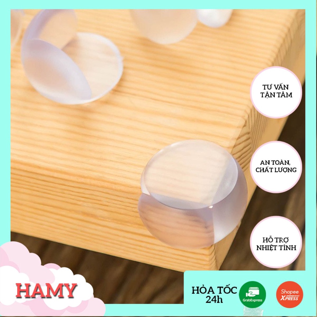 Miếng bịt góc bàn silicon an toàn cho bé 2Q2