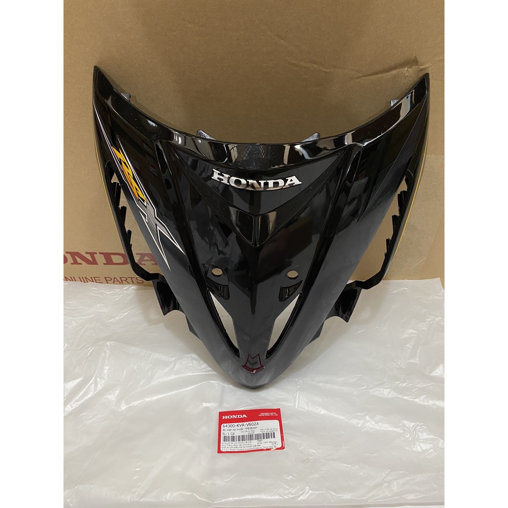 Bộ mặt nạ trước HONDA WAVE RSX100 năm 2008 màu Xanh đậm đen. PB-383M 64300KVRV60ZA