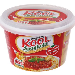 [2 VỊ MỚI TINH] Mì trộn Spaghetti KOOL tô 105g.
