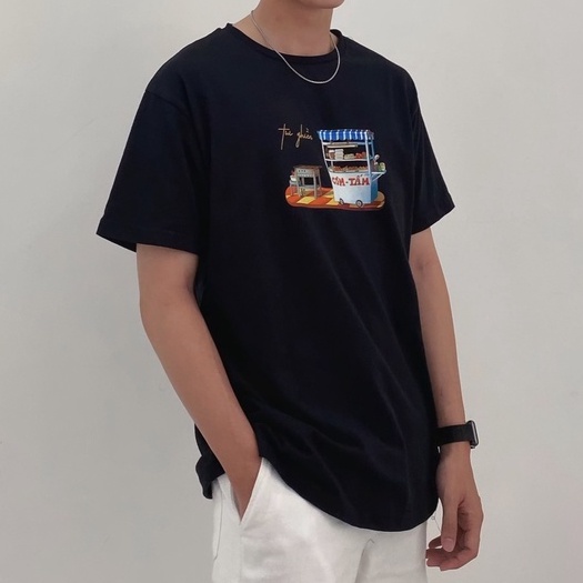 Áo thun cotton " Tui ghiền CƠM TẤM"