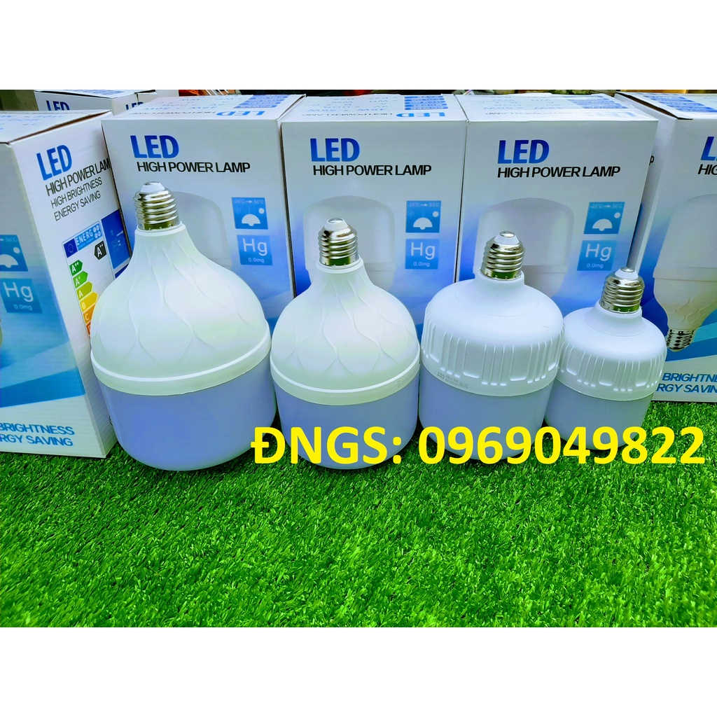 Bóng Đèn Led Trụ Tiết Kiệm Điện 10W 20W 30W 40W 50W 60W Loại To Siêu Sáng