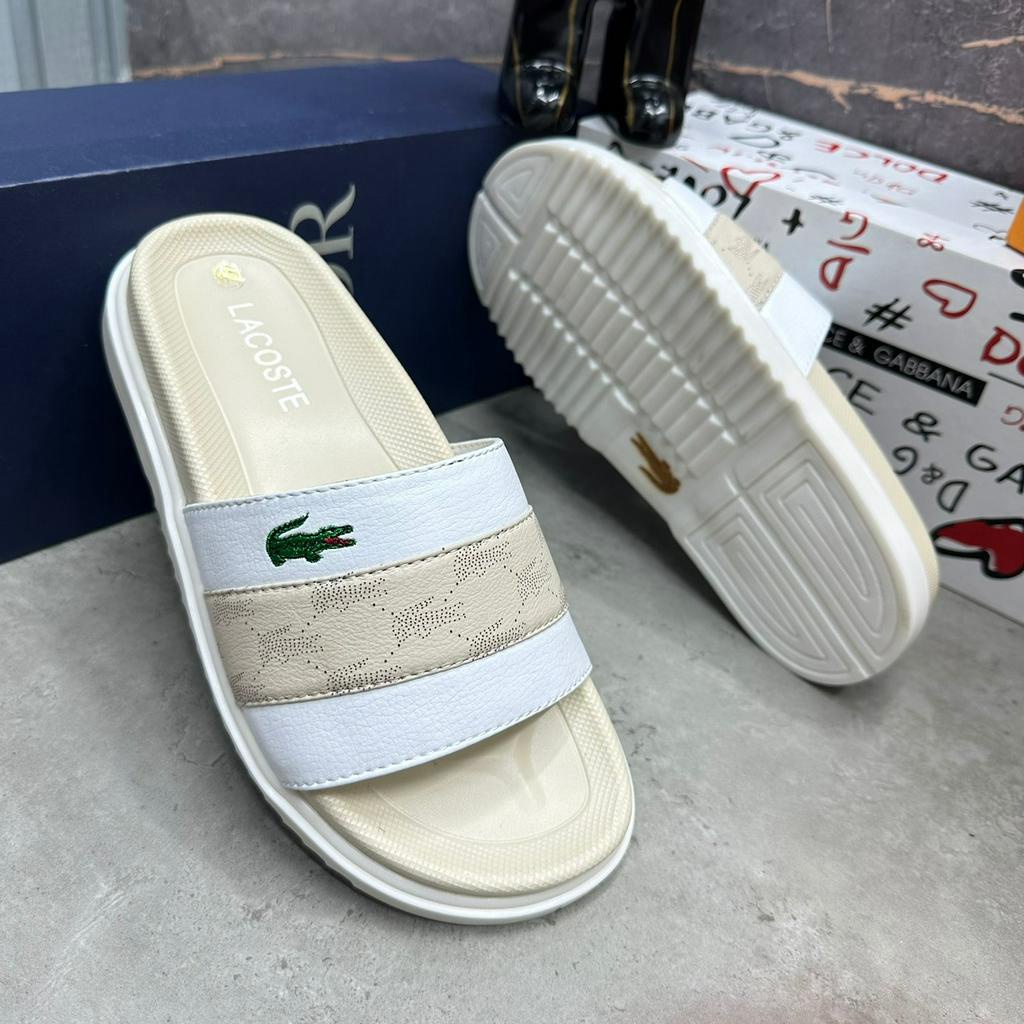 Dép thời trang nam, nữ cá sấu Lacoste