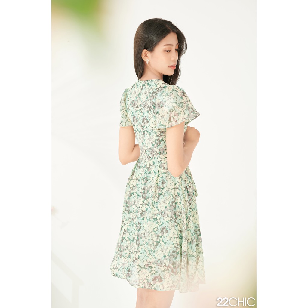 [Ảnh thật] Váy xòe hoa to nhẹ nhàng FLORA DRESS