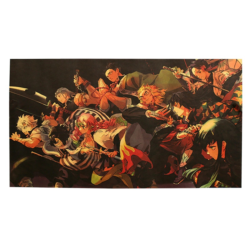 Poster Phim Anime Demon Slayer Kimetsu No Yaiba Kích Thước 70*40cm